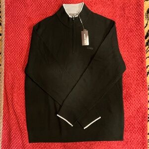 Michael Kors Merino Wool Half Zip Sweater XL NWT